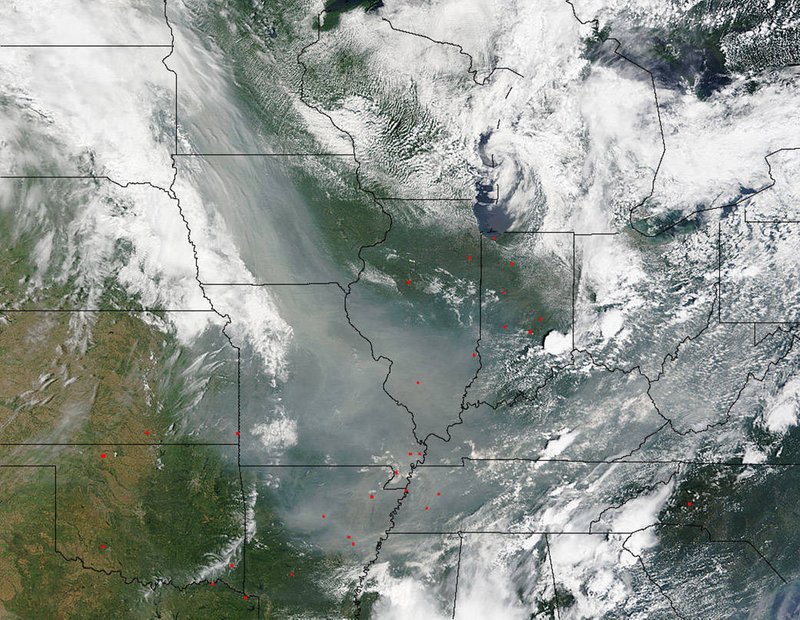 Illustration for article titled So Many Fires Are Burning In Alaska the Midwest Is Covered In Smoke